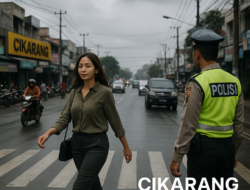 Aktivitas Warga Cikarang Tetap Normal di Tengah Cuaca Mendung, Aparat Siaga Jaga Keamanan