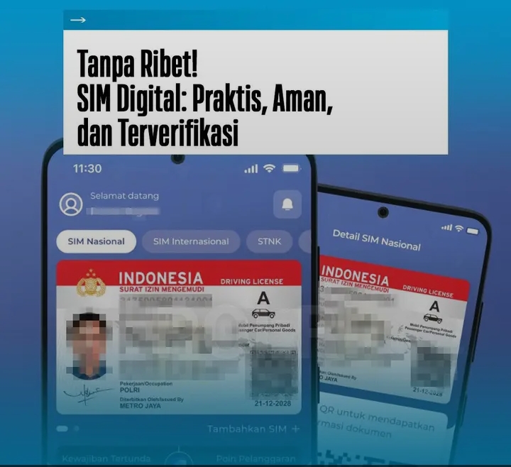 Korlantas Luncurkan Sim Digital via Aplikasi