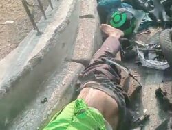 Diduga Rem Blong  Sebuah Truk Menabrak Banyak Kendaraan Bermotor Di Dekat UNISMA Bekasi