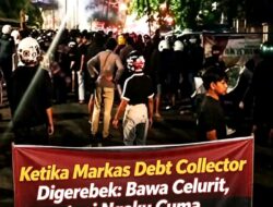 Ketika Markas Debt Collector Digerebek  Bawa Celurit Di Tegalsari Surabaya