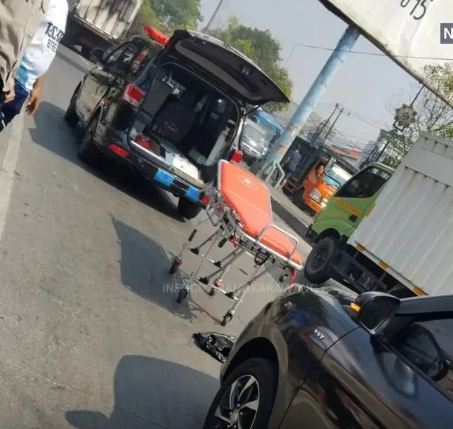 Lakalantas Terjadi Di Jalan Gatot Subroto SGC Cikarang