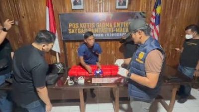 Tim Gabungan Bea Cukai dan TNI-Polri Gagalkan Penyelundupan 13 Kg Sabu di Perbatasan RI-Malaysia